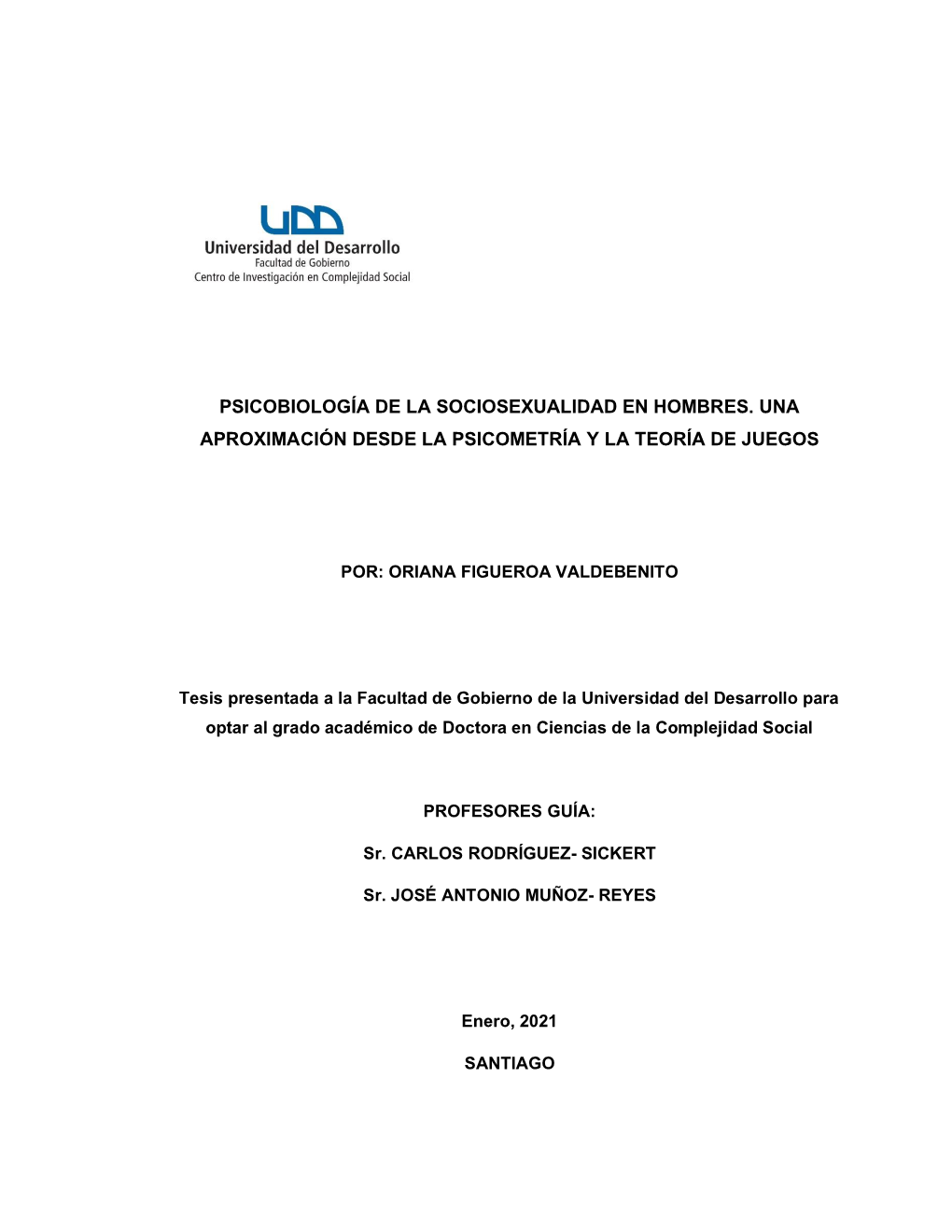 Psicobiología De La Sociosexualidad En Hombres