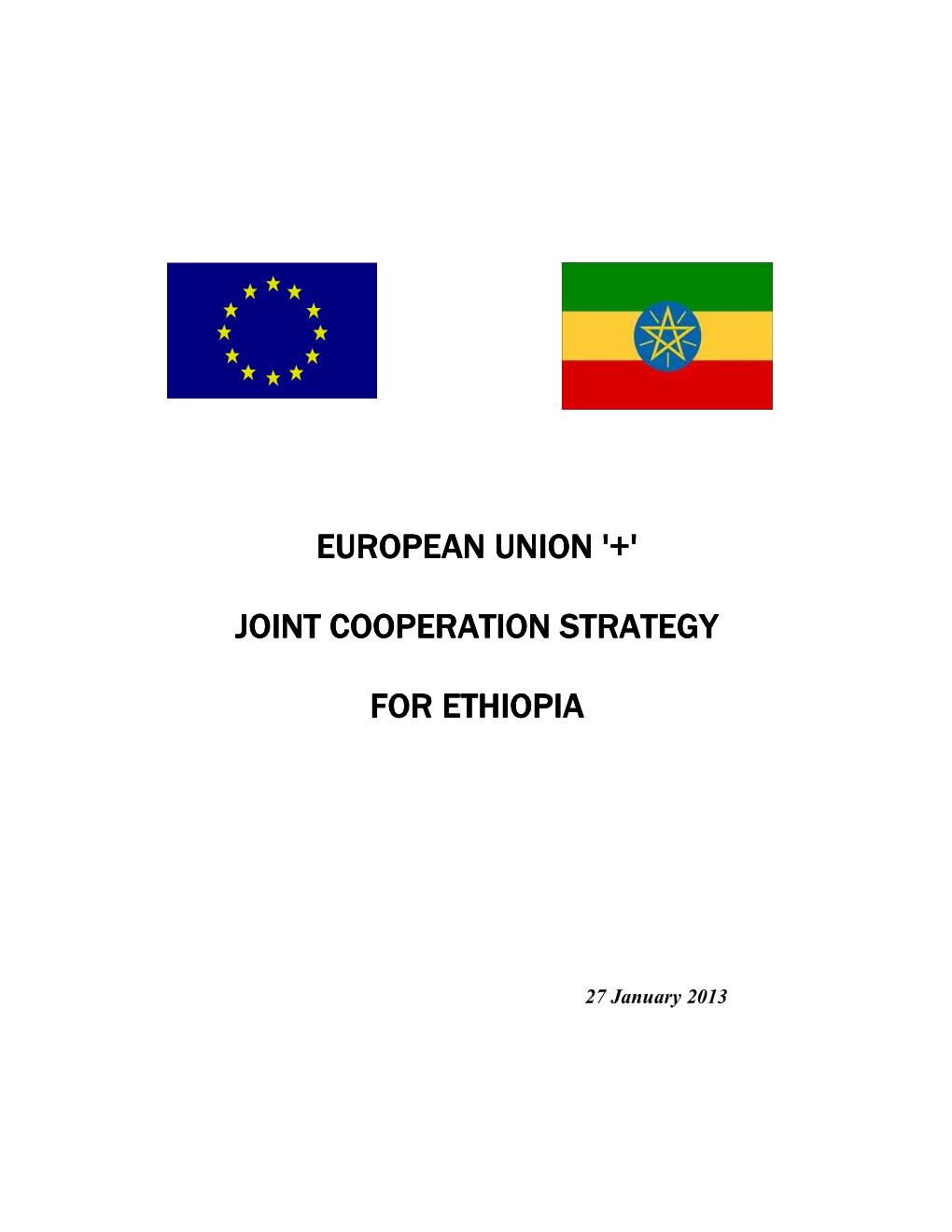 EU Joint Cooperation Strategy