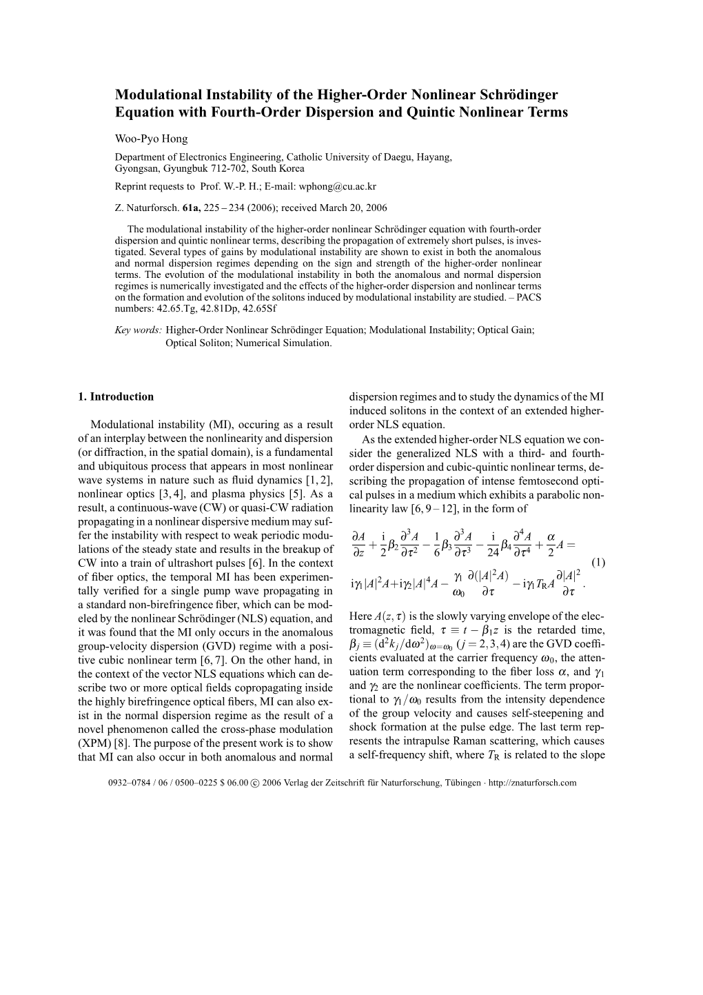 Modulational Instability of the Higher-Order Nonlinear Schrodinger¨ Equation with Fourth-Order Dispersion and Quintic Nonlinear Terms