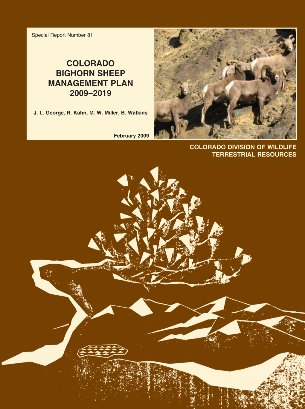 Colorado Bighorn Sheep Management Plan 2009−2019