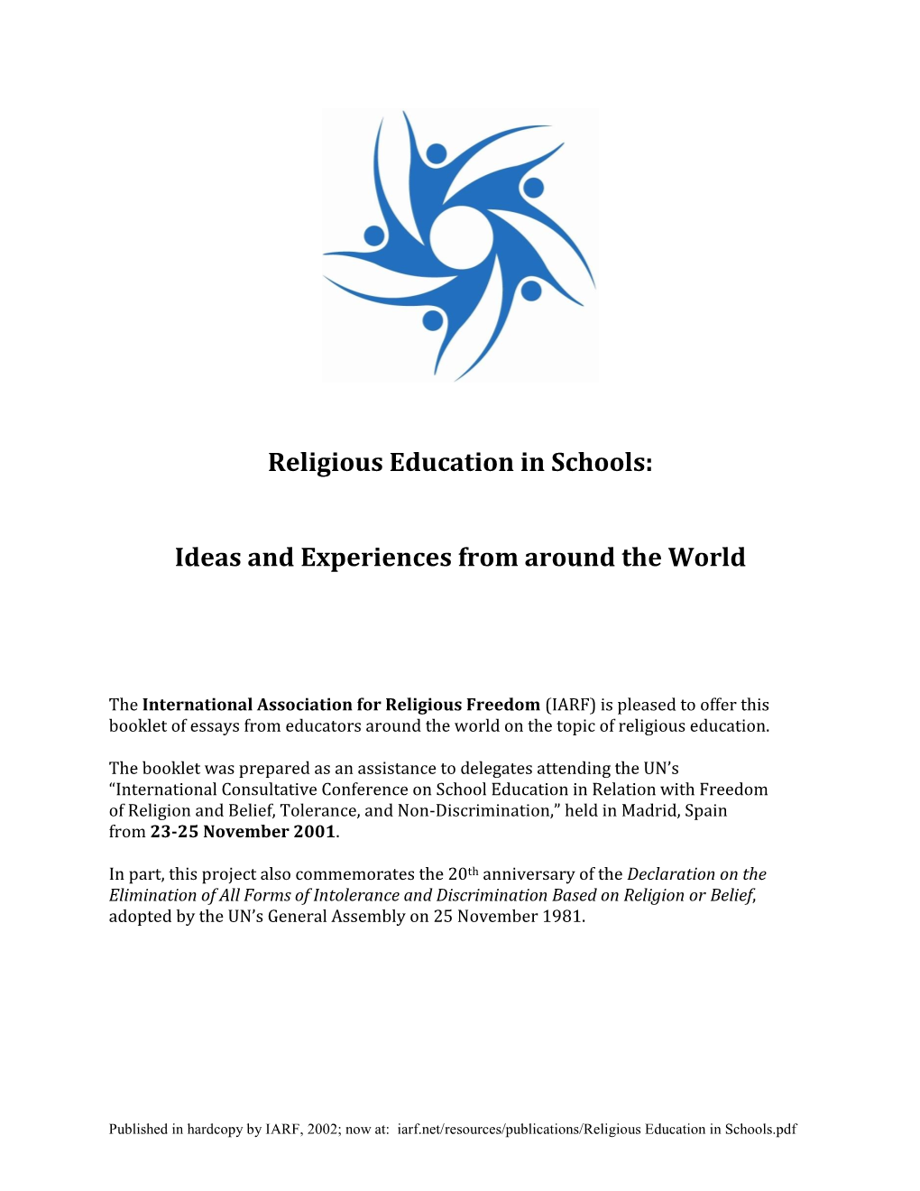 Religious Education in Schools