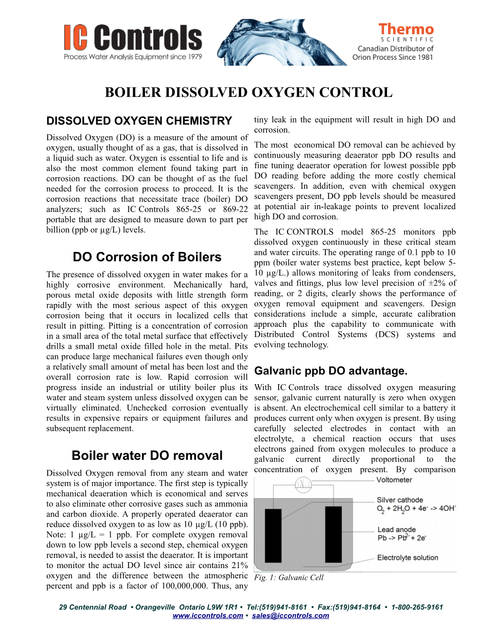 Boiler Dissolved Oxygen Control