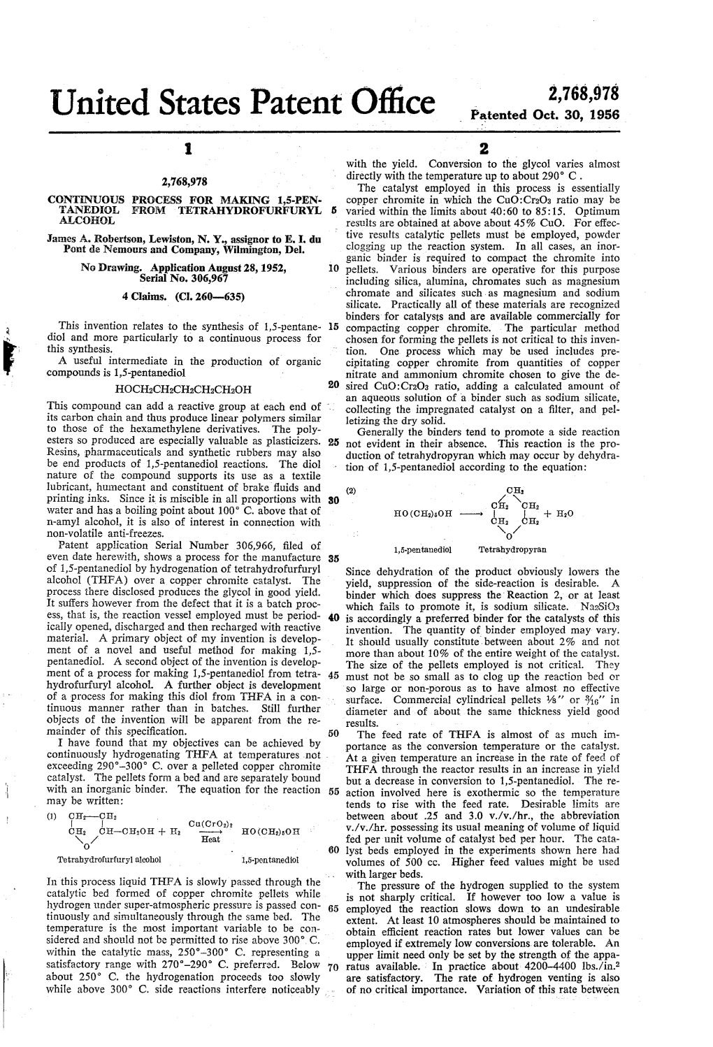 United States Patent Office Patented Oct