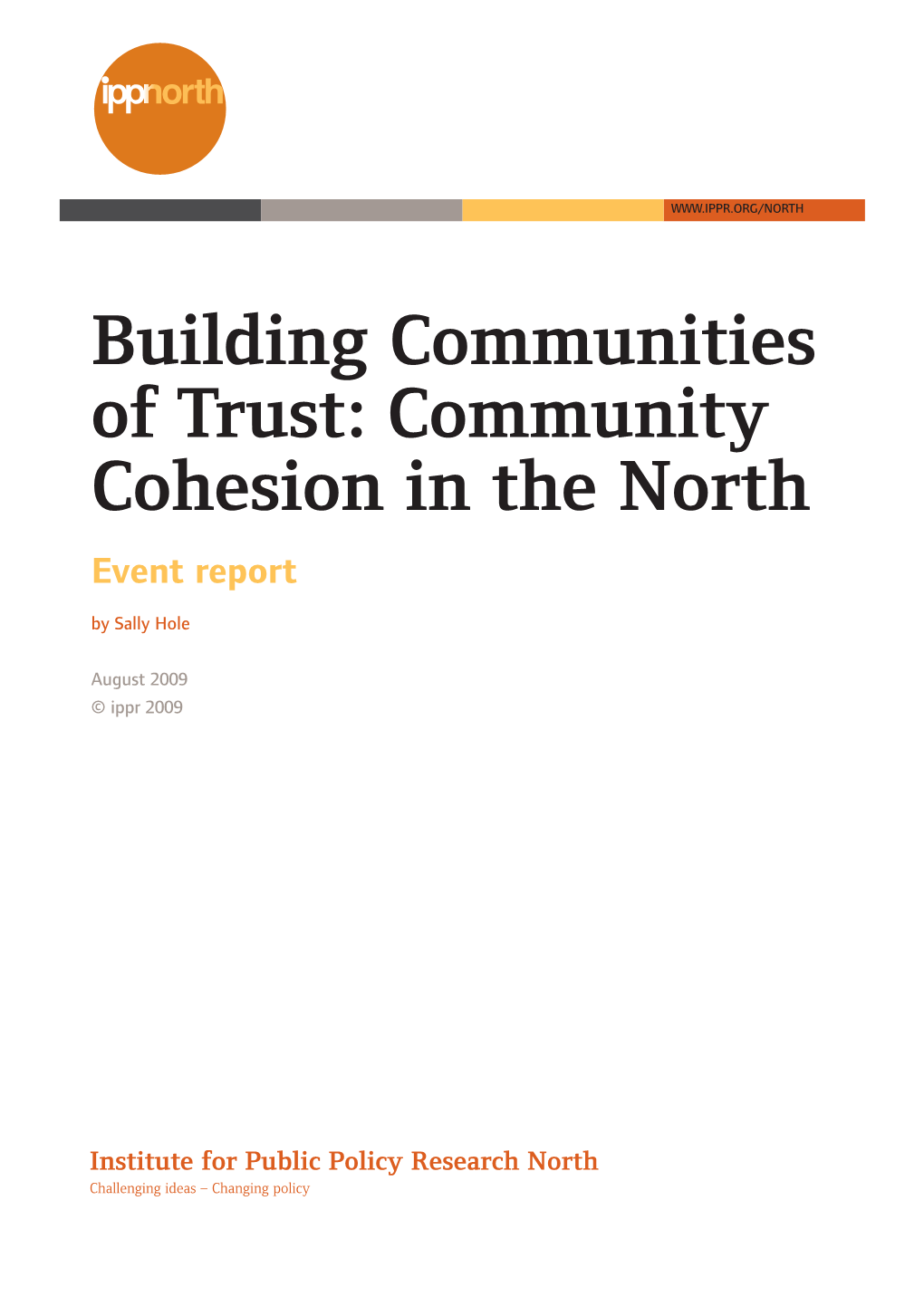 Building Communities of Trust Event Report:Layout 1.Qxd