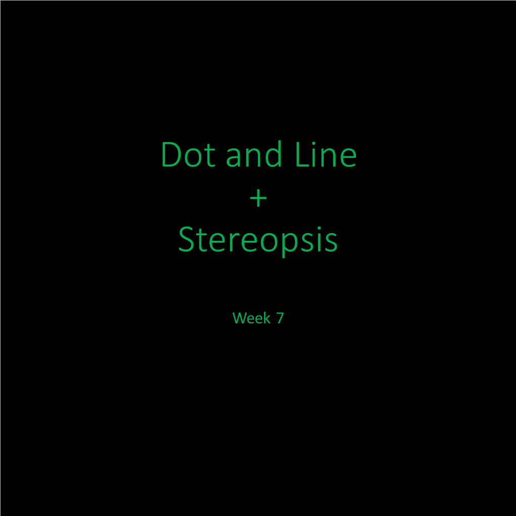 Dot and Line PART2 Week7