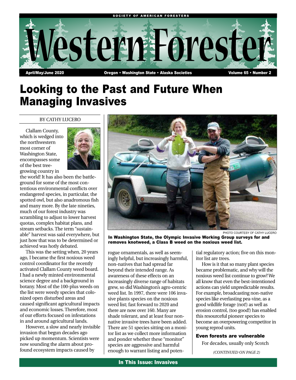 April/May/June 2020 Western Forester(PDF)