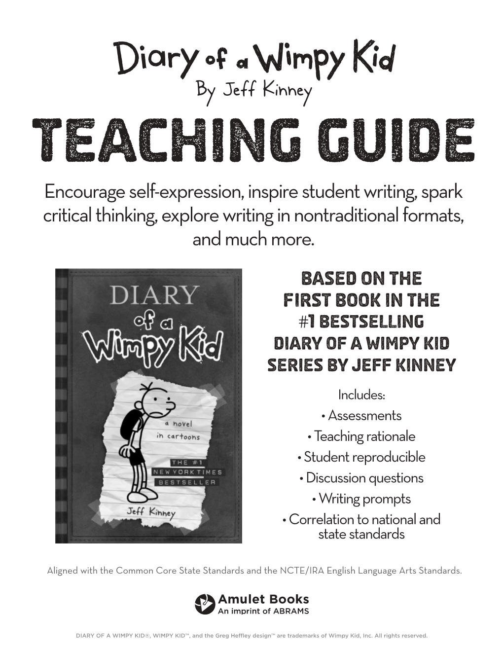 Diary of a Wimpy Kid Book #1 Teaching Guide