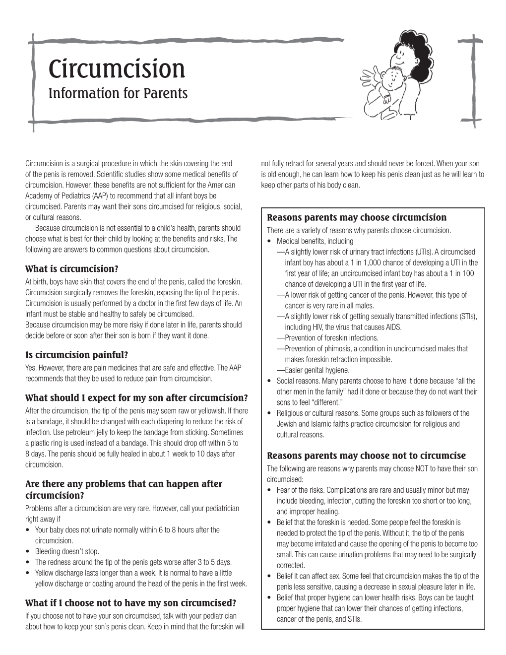 Circumcision Information for Parents