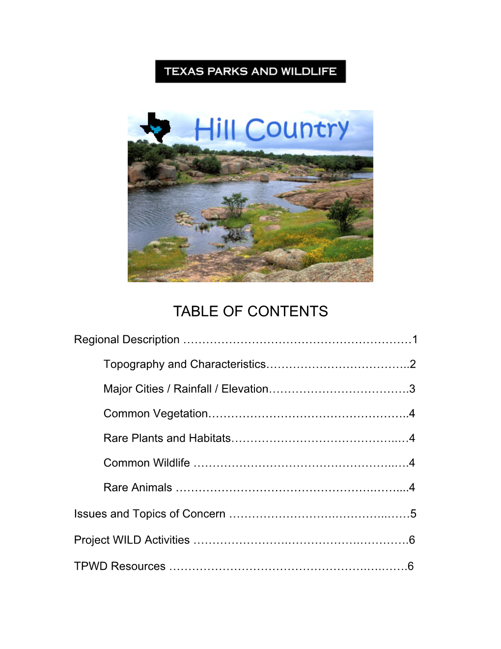 Hill Country Is Located in Central Texas