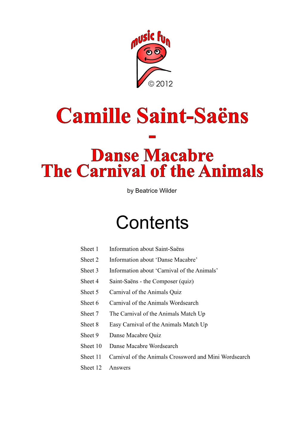 Camille Saint-Saëns - Danse Macabre the Carnival of the Animals