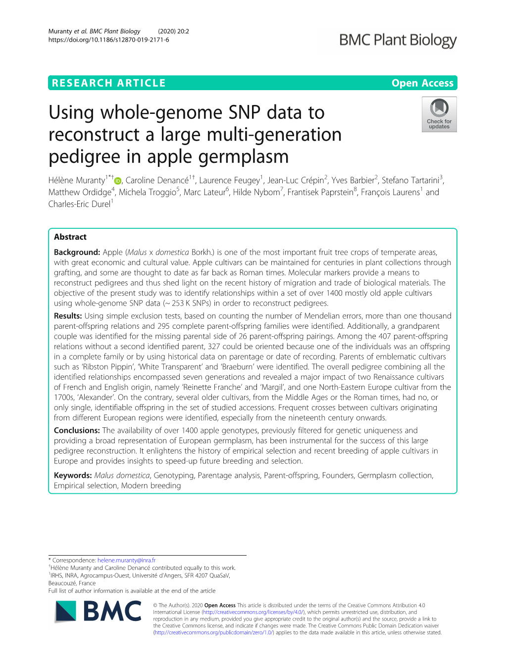 Using Whole-Genome SNP Data to Reconstruct a Large Multi-Generation