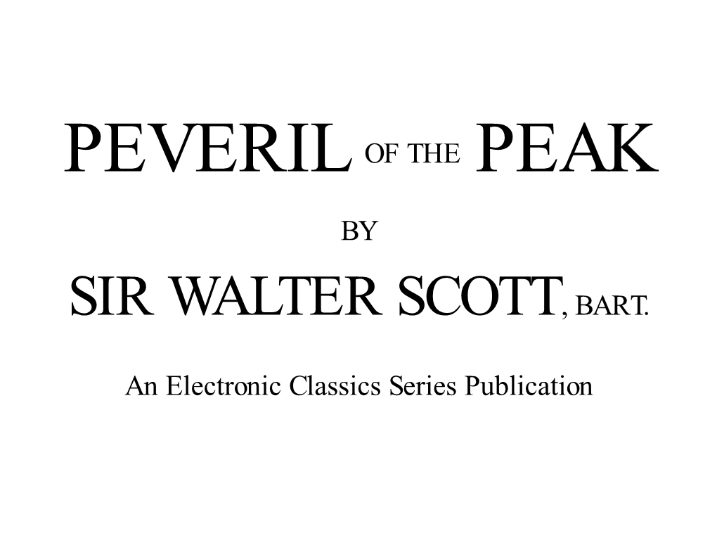 Peveril of the Peak