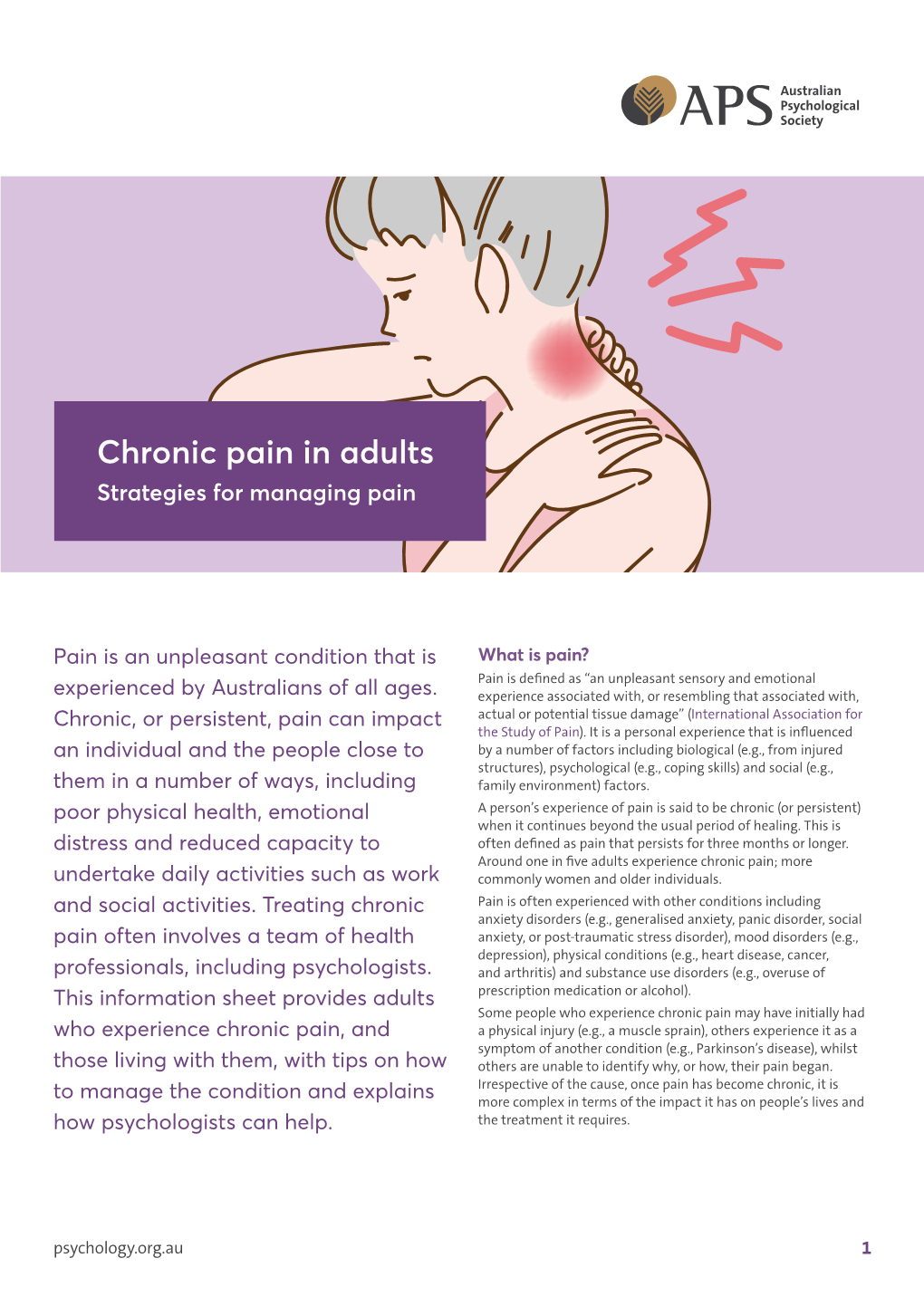 Chronic Pain in Adults Strategies for Managing Pain