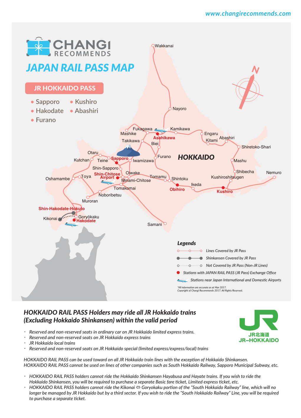 Japan Rail Pass Map N
