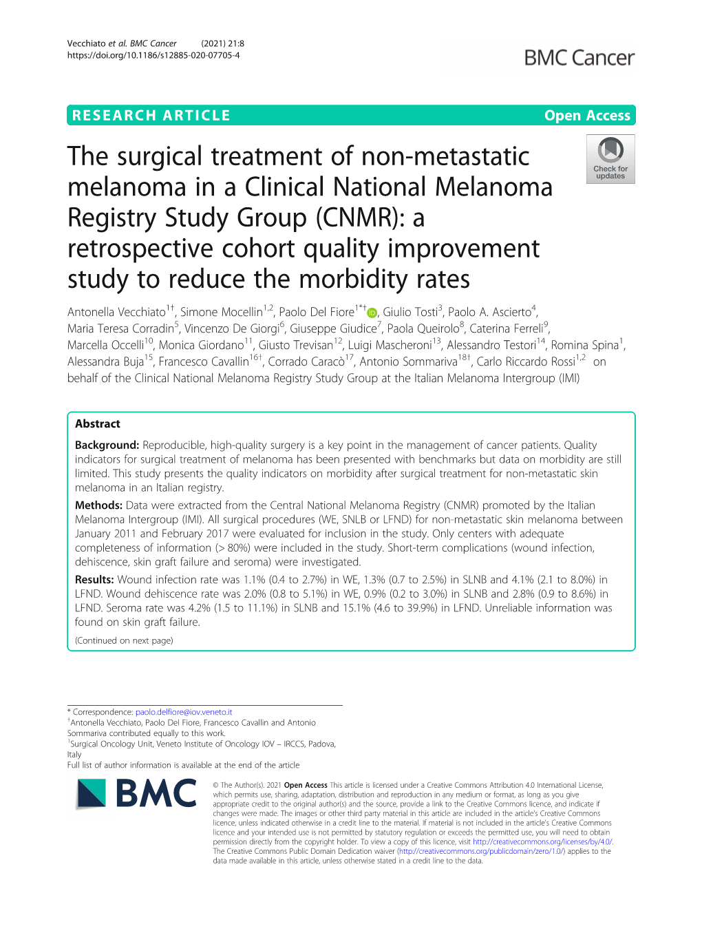 The Surgical Treatment of Non-Metastatic