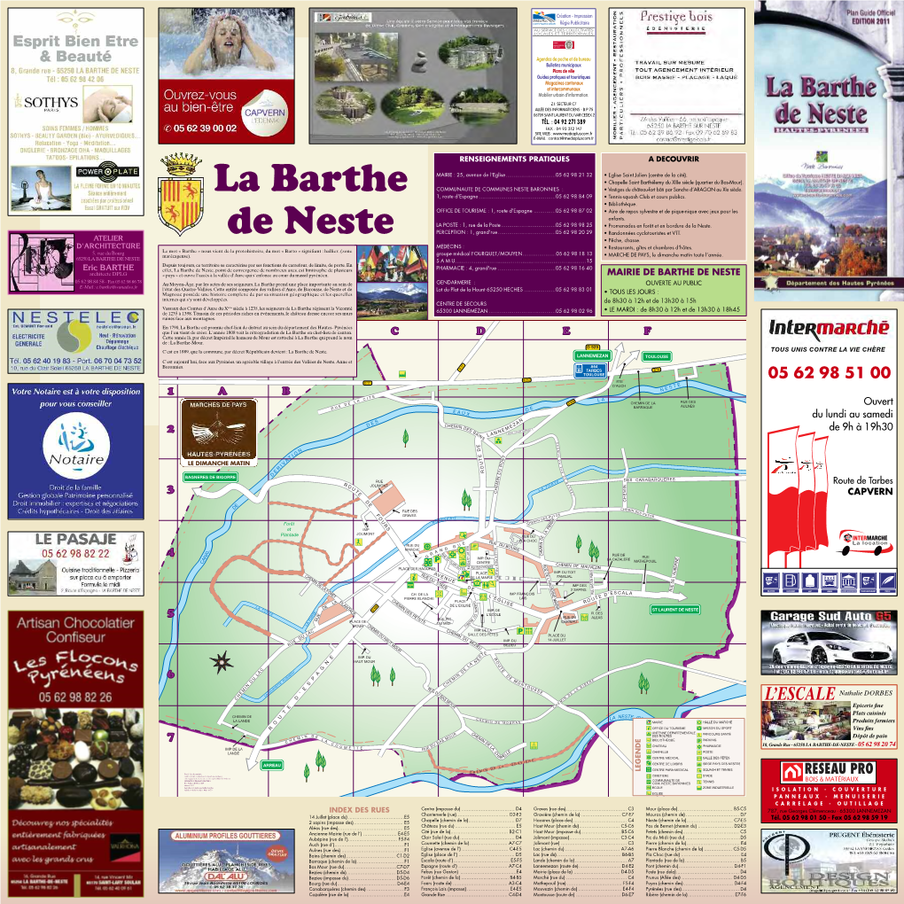 Eric BARTHE Effet, La Barthe De Neste, Point De Convergence De Nombreux Axes, Est Limitrophe De Plusieurs PHARMACIE : 4, Grand'rue