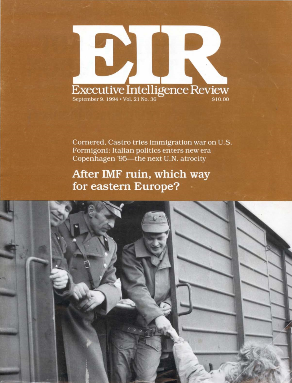 Executive Intelligence Review, Volume 21, Number 36, September