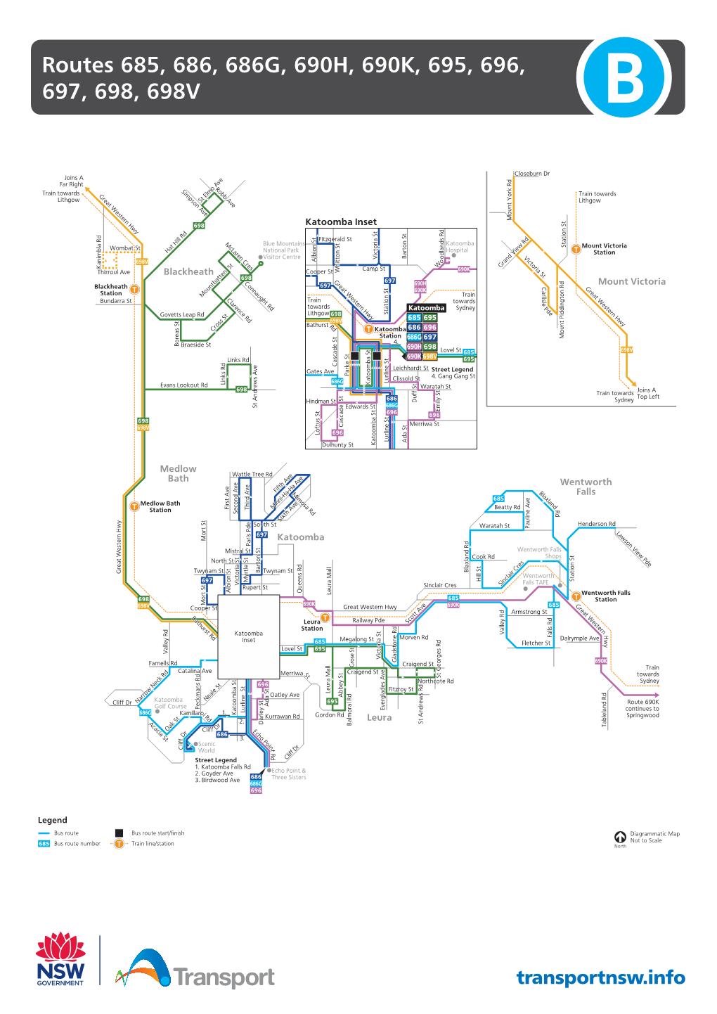 Routes 685, 686, 686G, 690H, 690K, 695, 696, 697, 698, 698V