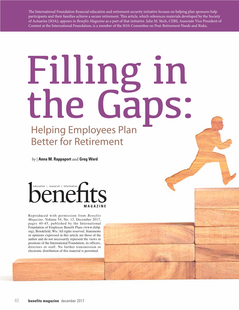 Helping Employees Plan Better for Retirement