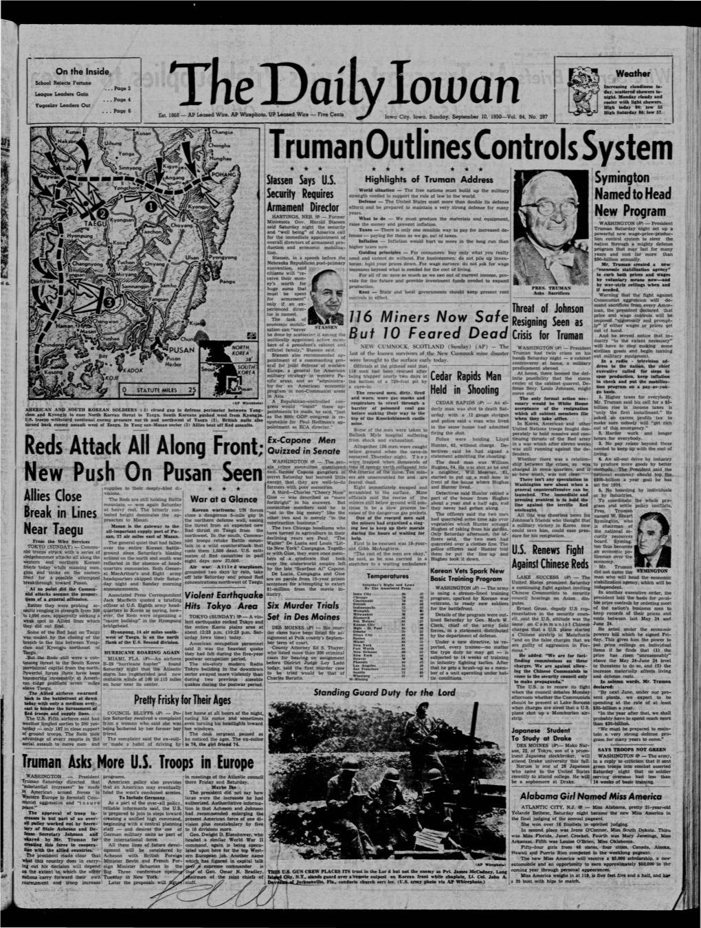 Daily Iowan (Iowa City, Iowa), 1950-09-10