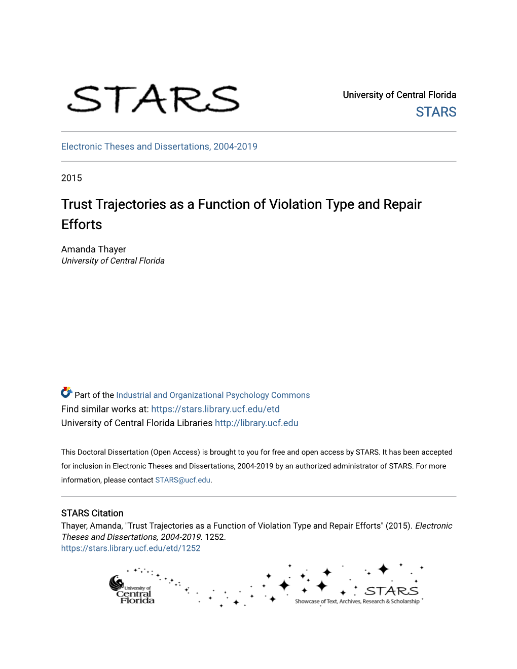 Trust Trajectories As a Function of Violation Type and Repair Efforts