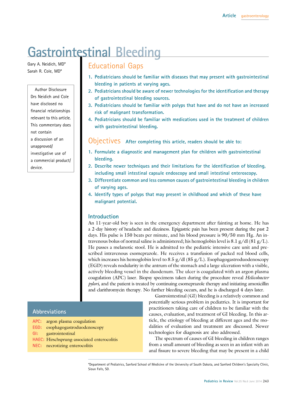 Gastrointestinal Bleeding Gary A