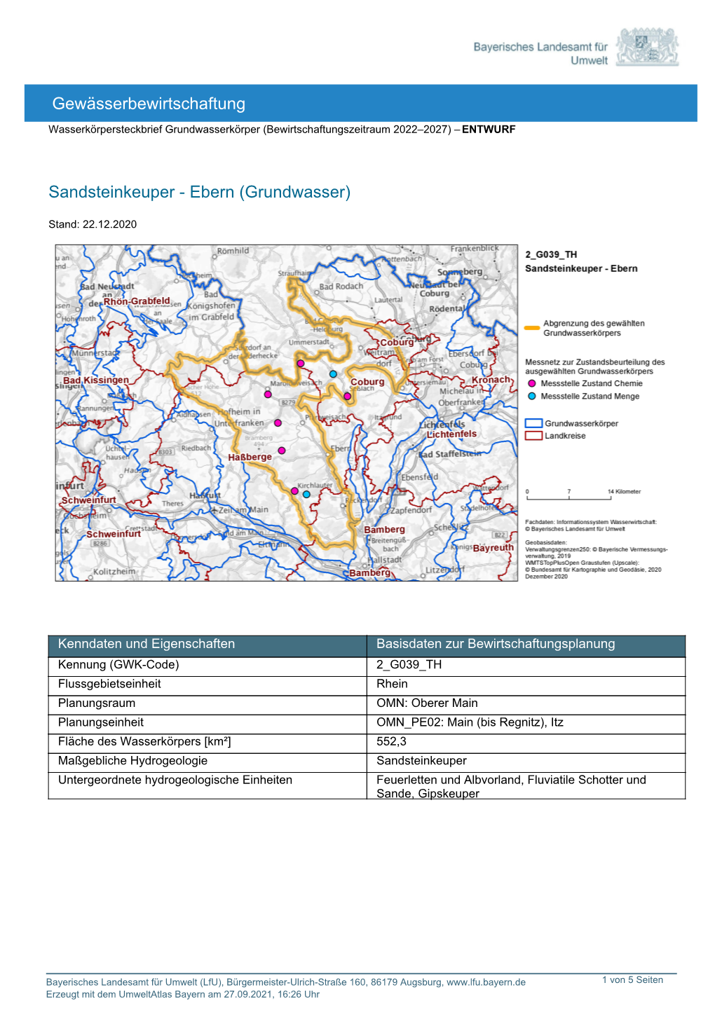 Gewässerbewirtschaftung Sandsteinkeuper