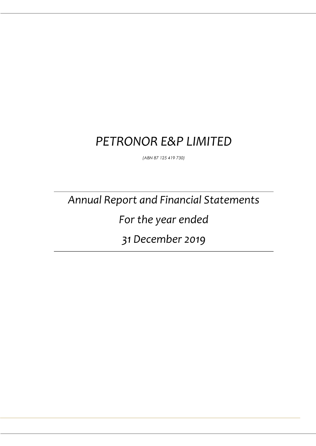 Petronor E&P Limited