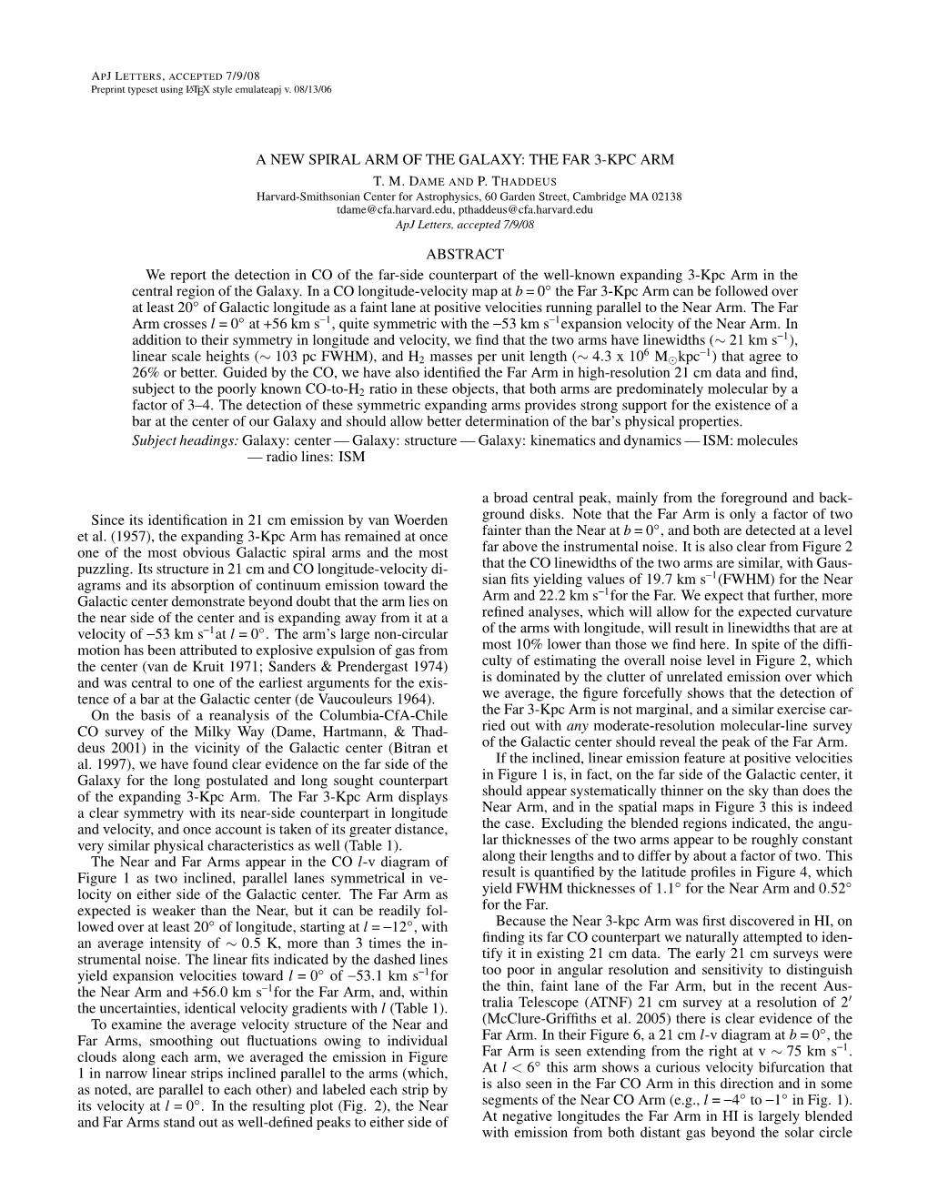 A New Spiral Arm of the Galaxy: the Far 3-Kpc Arm T