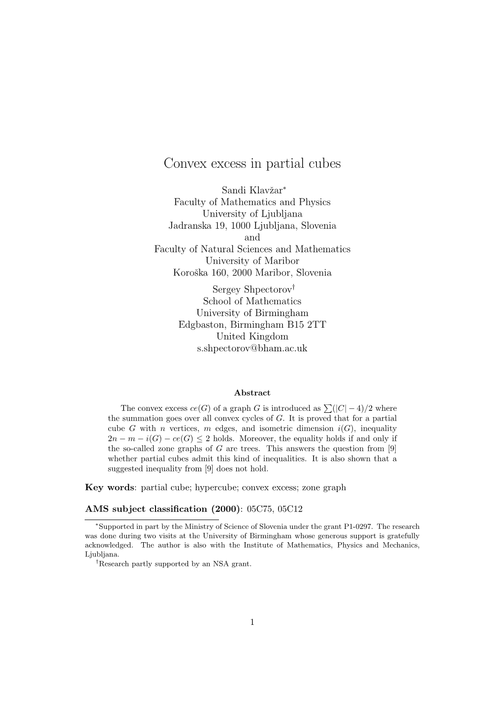 Convex Excess in Partial Cubes