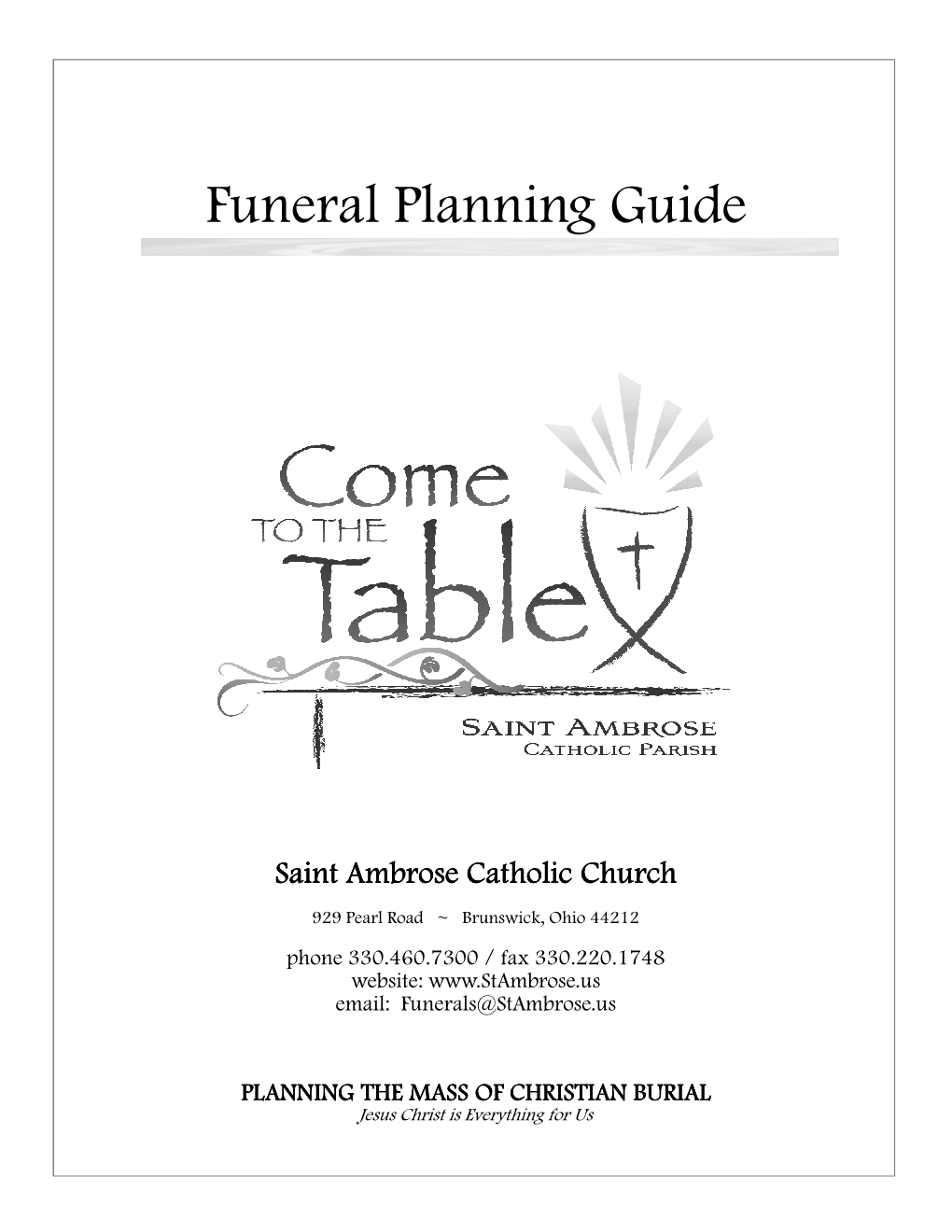 Funeral Planning Guide