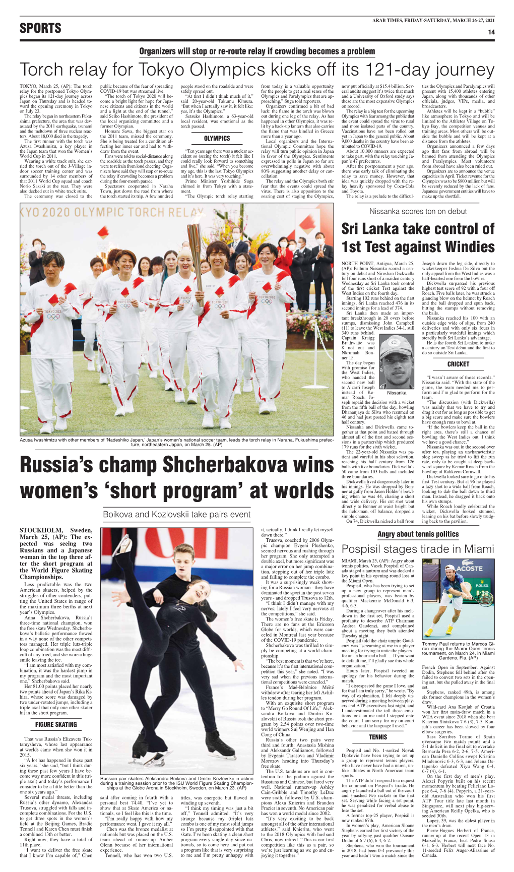 Russia's Champ Shcherbakova Wins Women's