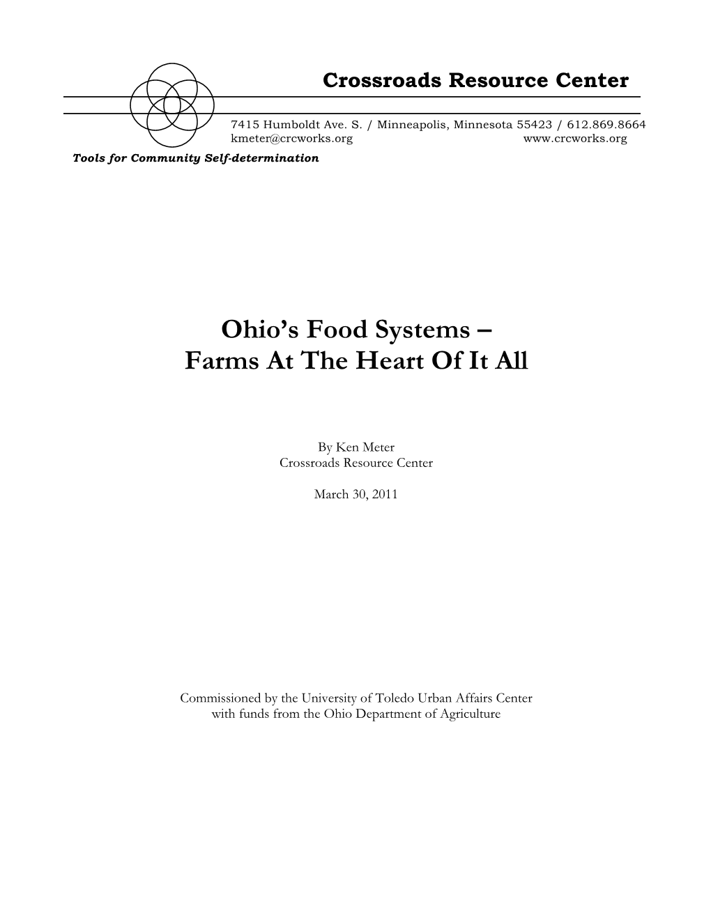 Ohio's Food Systems – Farms at the Heart of It