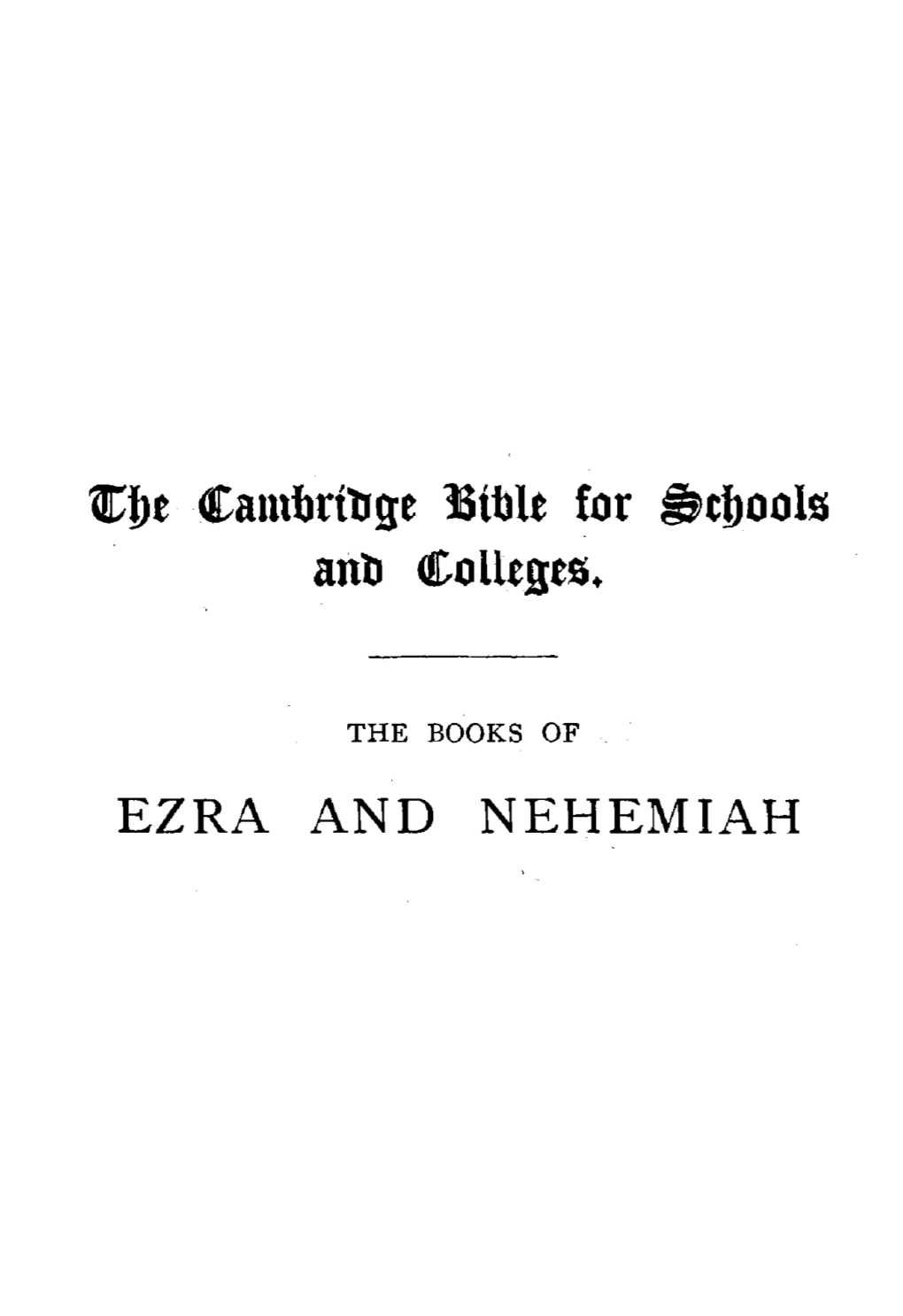 EZRA and NEHEMIAH 1Lonbott: C
