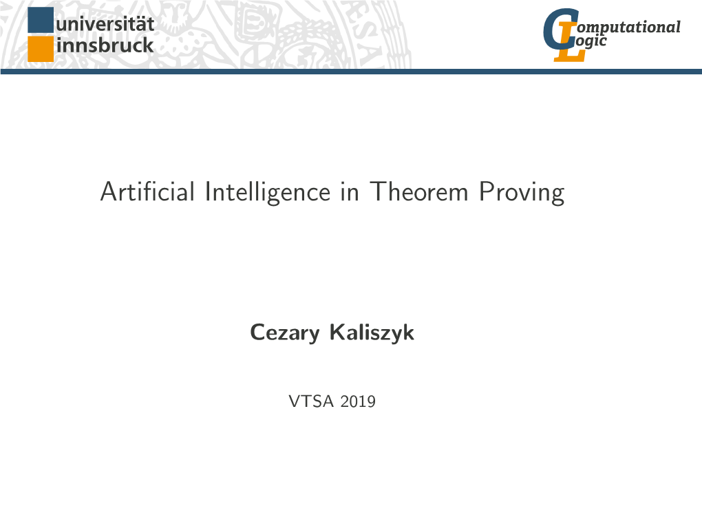 Artificial Intelligence in Theorem Proving