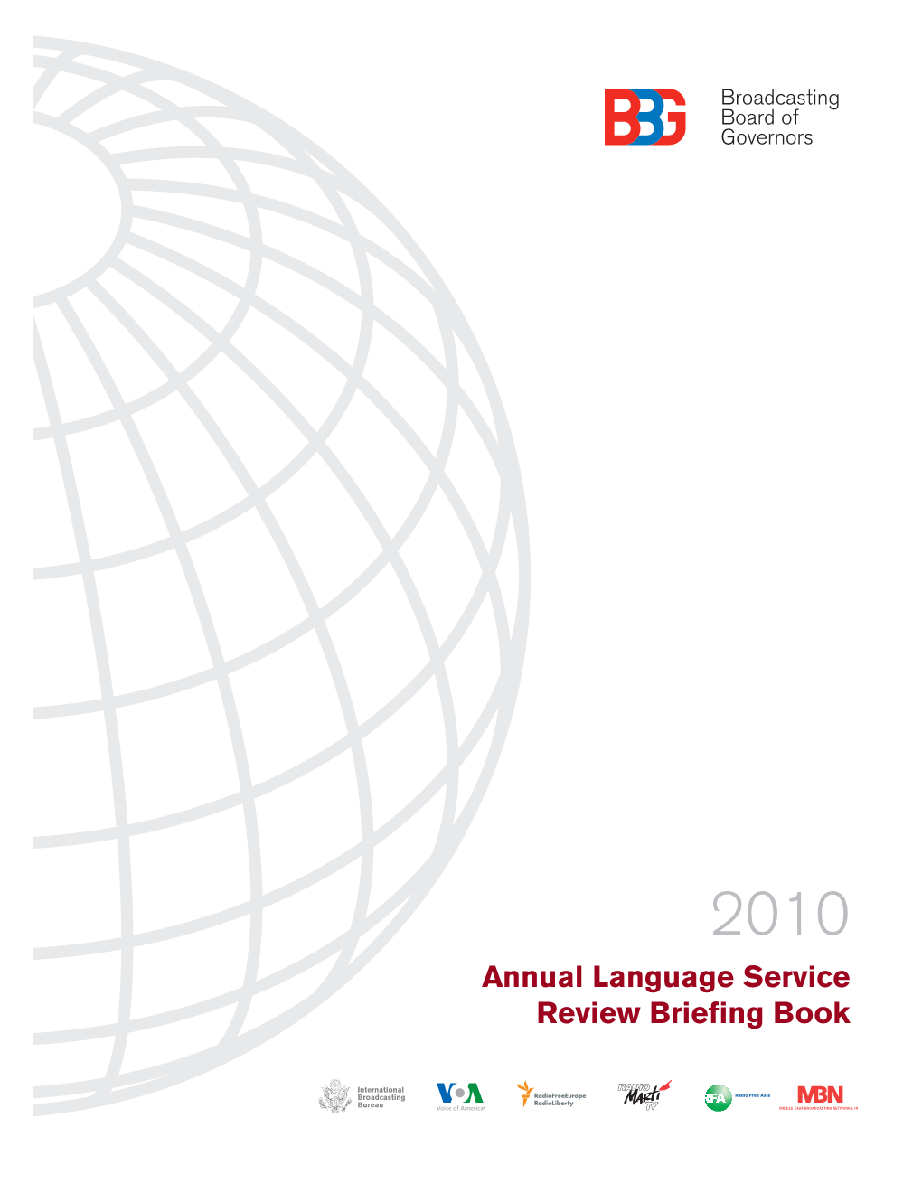 2010 Annual Language Service Review Briefing Book