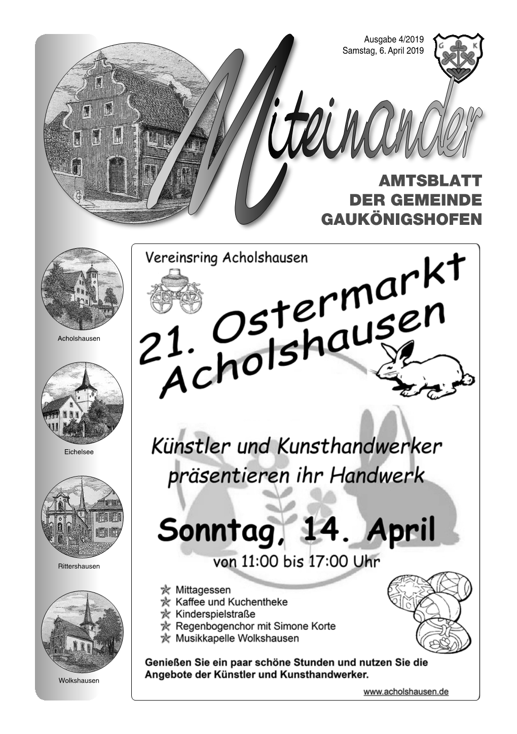 Amtsblatt Der Gemeinde Gaukönigshofen