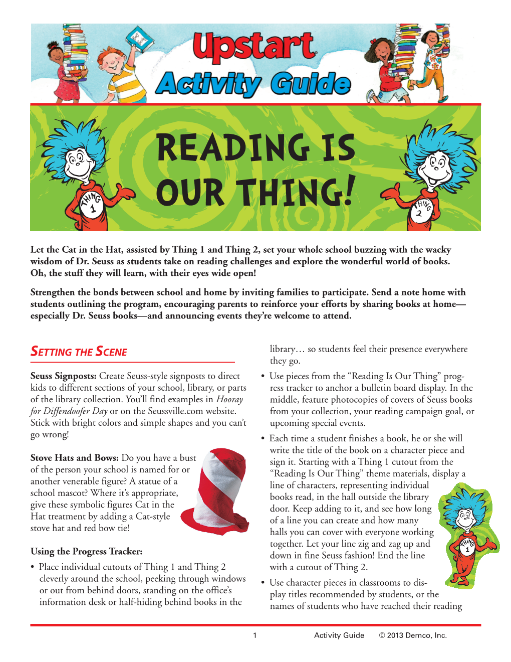 Reading Is Our Thing Activity Guide