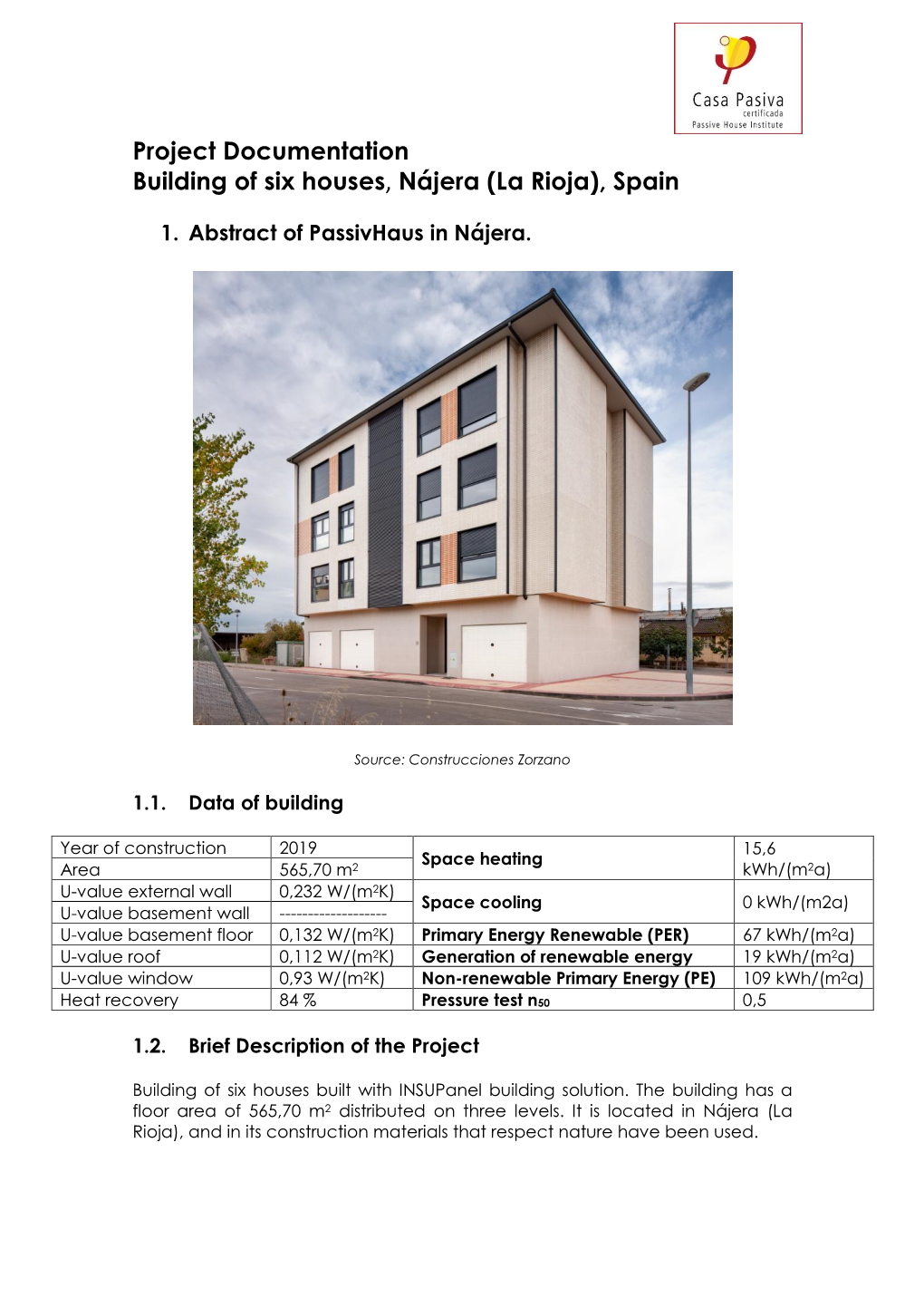 Project Documentation Building of Six Houses, Nájera (La Rioja), Spain