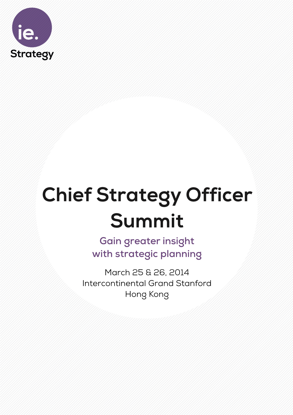 Chief Strategy Officer Summit Gain Greater Insight with Strategic Planning