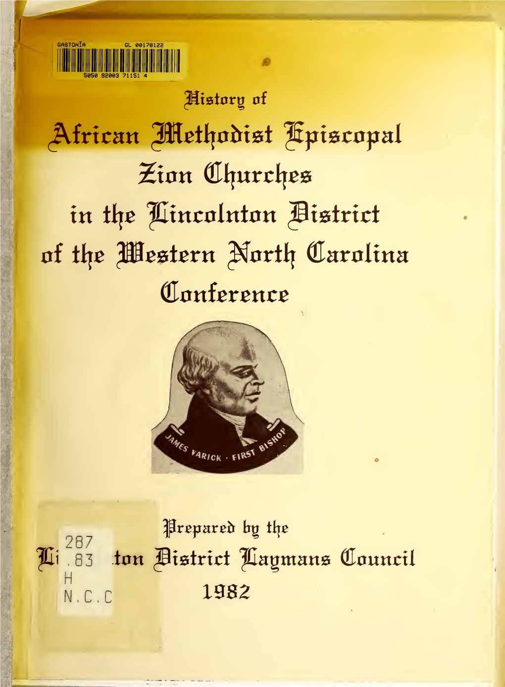 History of African Methodist Episcopal Zion Churches in the Lincolnton