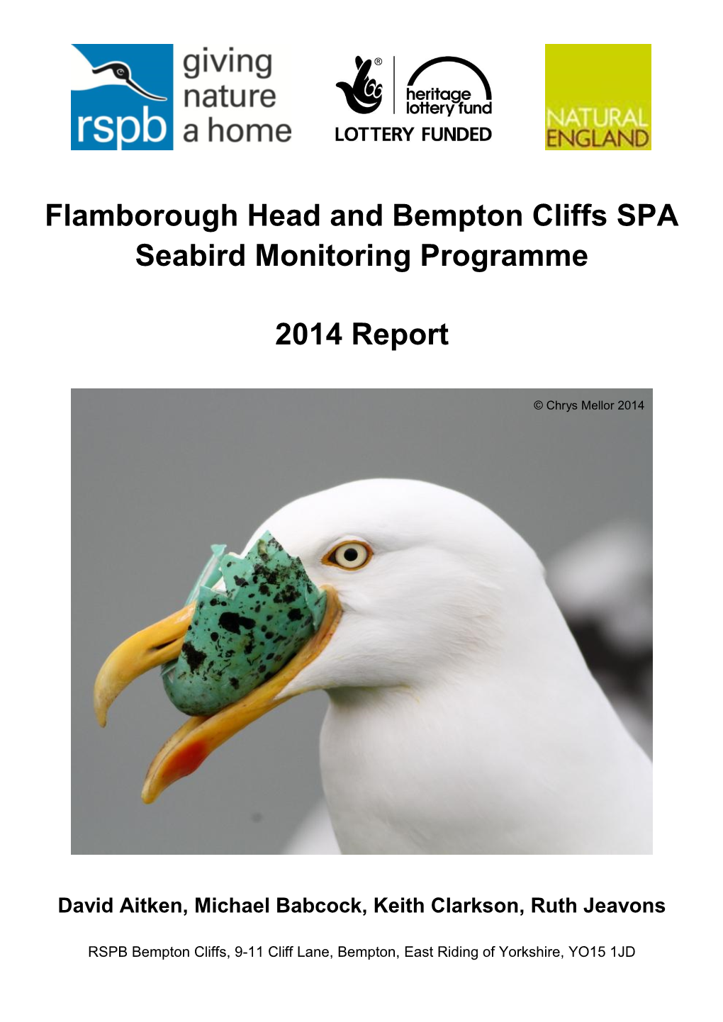 Flamborough Head and Bempton Cliffs SPA Seabird Monitoring Programme