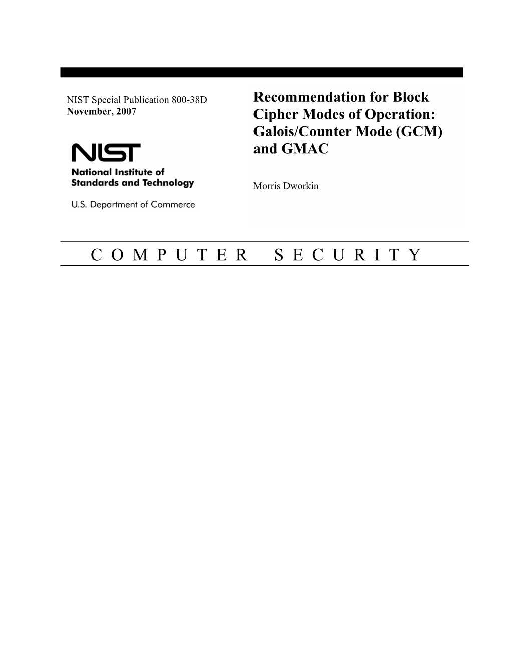 Nist Sp 800-38D