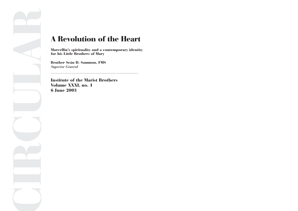 A Revolution of the Heart