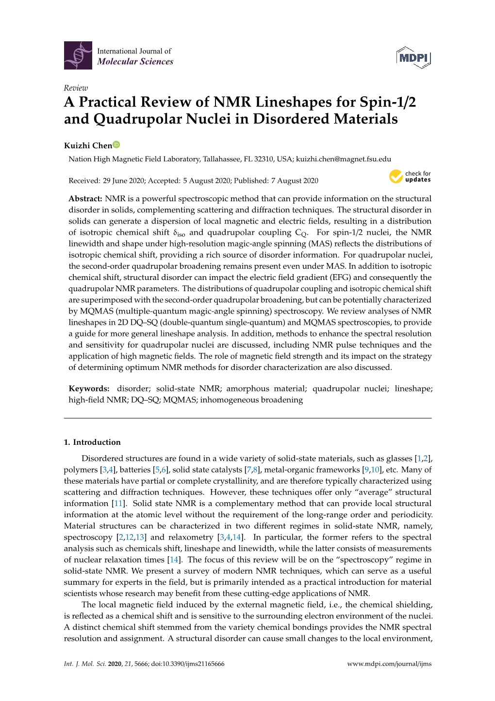 A Practical Review of NMR Lineshapes for Spin-1/2 and Quadrupolar Nuclei in Disordered Materials