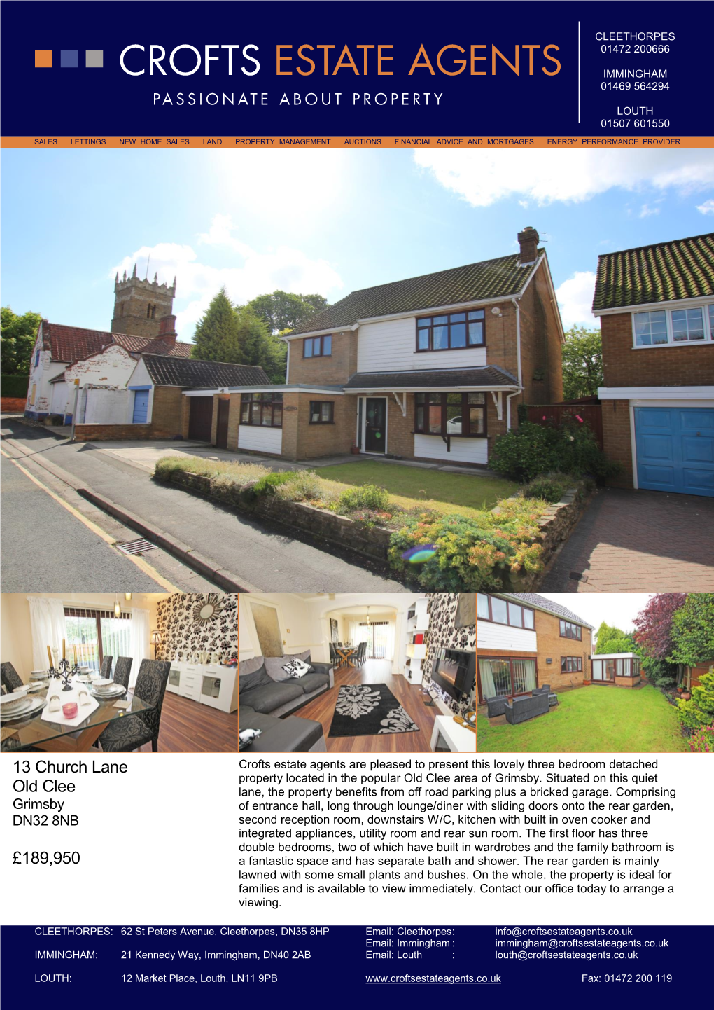 13 Church Lane Old Clee £189,950