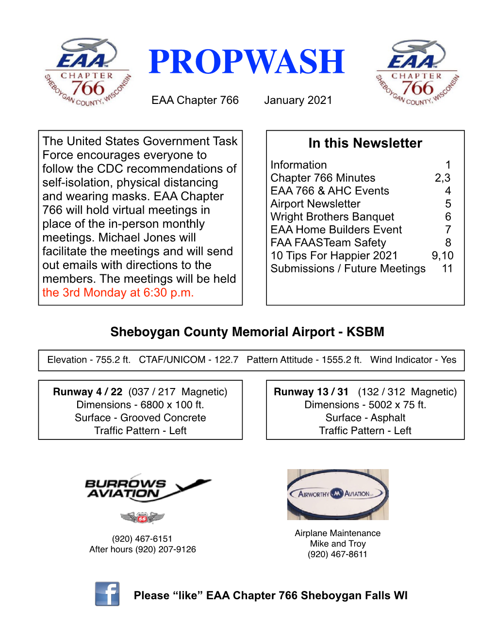 EAA Chapter 766 January 2021