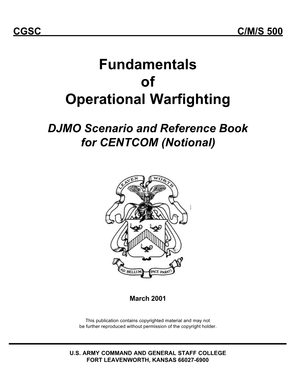 Fundamentals of Operational Warfighting