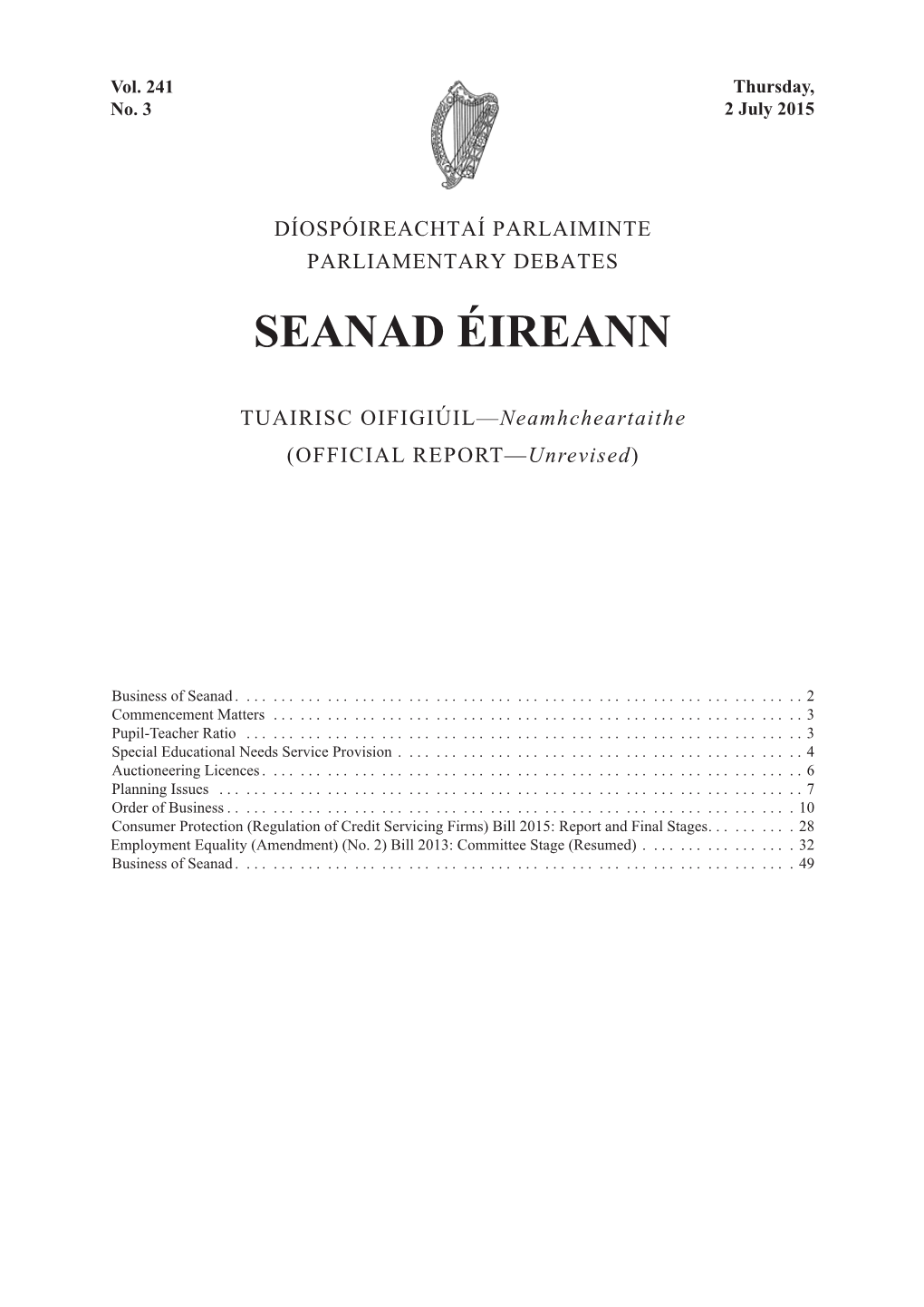 Seanad Éireann