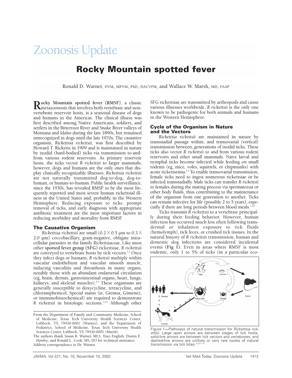 Rocky Mountain Spotted Fever